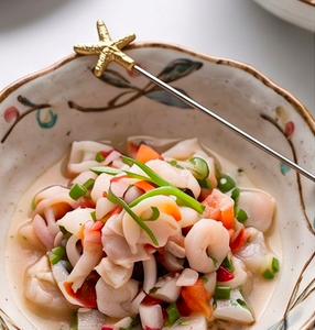 Fourchette en laiton au design étoile de mer, pièce de couverts élégante et unique, parfaite pour la table à manger, la cuisine et la collection de cadeaux - Product Image 4