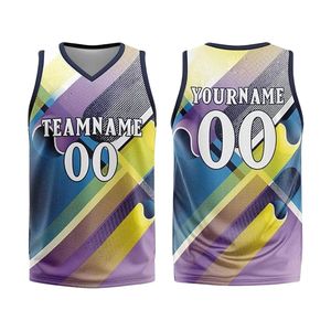 Camisetas de Baloncesto Sublimadas de Alta Transpirabilidad para Jóvenes, con Silueta de Palmera Tropical, Directo de Fábrica - Product Image 4