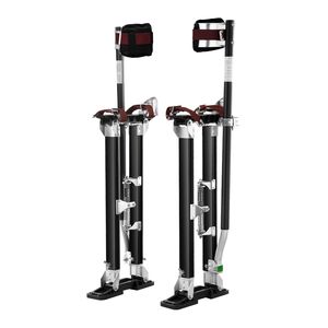 24FT to 40FT Adjustable <b>Aluminum</b> Drywall Stilts with Protective Knee Pads Durable Non-Slip <b>Work</b> <b>Platforms</b> - Product Image 6
