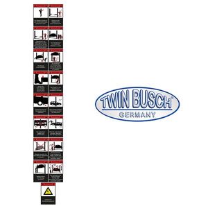E-HEB0017-7: Etichette di avviso per TW242A-FZ - Product Image 1