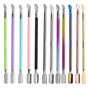 Stainless Steel Nail Pusher Gel Nail Polish Remover Double Side Nail Cuticle Pusher - Product Image 1