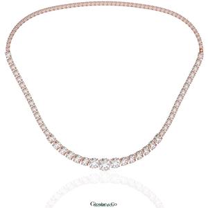 Collier pendentif unisexe en or plaqué, forme ronde, synthétique (cultivé en laboratoire), 12 mm, certifié Glosbe Co par une tierce partie, OEM/ODM Vietnam. - Product Image 4