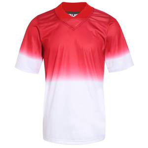 Maillots de football américain pour hommes, manches courtes, respirants, anti-humidité, vêtements de sport sublimés, logo et nom de l'équipe - Product Image 1