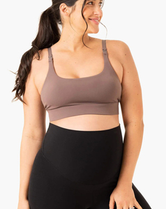 Soutien-gorge de yoga haute performance pour femme, couleur unie, bretelles réglables, maintien moyen, respirant, sans coutures, qualité supérieure, vêtements de sport actifs - Product Image 1