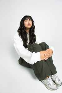 Sweat à capuche court zippé pour femme – Sweat-shirt en polaire avec fermeture éclair intégrale – Veste tendance style streetwear - Product Image 2