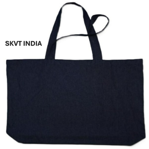 100% Organic Cotton Tote <b>Bag</b> Custom Logo Large Capacity Eco-Friendly Reusable Blank Canvas for Supermarket Shopping Letter Style - Product Image 4