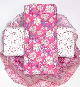 Tela de Traje para Mujer a la Moda, Estampada Floral y Bordada, Materiales para Vestidos sin Coser para Uso Casual y Diario - Product Image 5