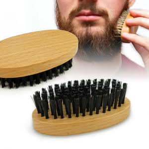 Factory Sale 4-piece Beard Tools Men Beard Brush Custom logo Shaving Kit Beard Brush and Comb <b>Set</b> - Product Image 3