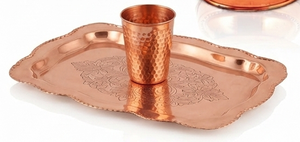Carafe à eau en cuivre moderne faite à la main avec couvercle et poignée, capacité de 1,8 L, pour la maison, les fêtes, les restaurants, service de boissons, taille personnalisée - Product Image 6