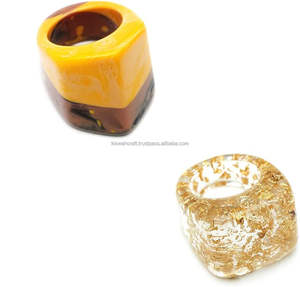 Anillos de dedo de resina ajustables de diseño para mujer, joyería clásica de moda, anillos de dedo para regalos de boda y compromiso - Product Image 4