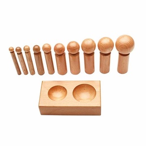 JIPSY Grand bloc de façonnage en bois et jeu de poinçons, 10 tailles, pour le façonnage du bois, la fabrication de bijoux et l'orfèvrerie, Inde - Product Image 2