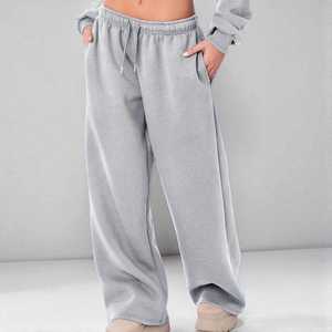 Pantalones Deportivos Cálidos para Hombre, Forrados de Felpa, de Algodón Suave, Casuales, para Estar en Casa, con Aislamiento Térmico, Corte Holgado - Product Image 1