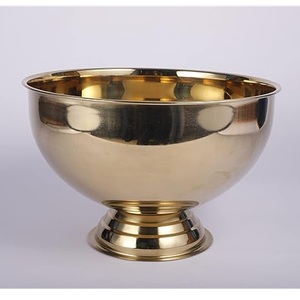 OEM Heavy Duty Food Grade Stainless Steel Punch Bowl with PVD Gold Plating Party Serving Bowl for Hotel, Restaurant & Home Use - Product Image 2