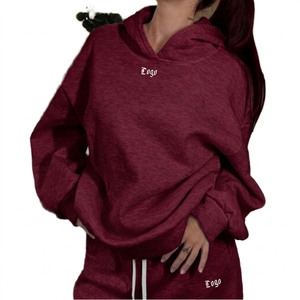 Sudadera con capucha de forro polar para hombre, lavada, desgastada, de corte holgado, sin forro, bordada, para invierno, 350GSM, con efecto rasgado, ajuste holgado, logotipo frontal personalizado en relieve - Product Image 3