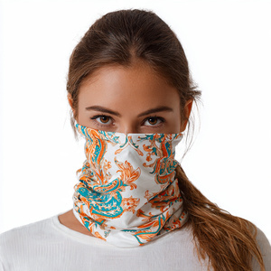 Bandana classique personnalisée, masque de cou et de visage réglable, protection solaire UV pour l'extérieur, bandana imprimé pour femmes, cyclisme - Product Image 2