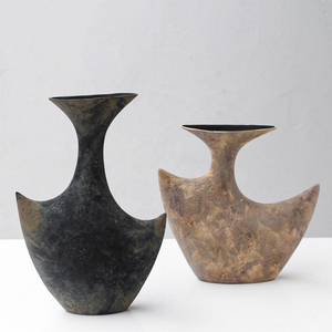 Jarrón Redondo de Aluminio para Flores, Jarrón Decorativo de Metal para Mesa, para Bodas o Decoración de Sala de Estar - Product Image 2