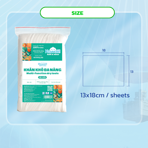 Lingettes sèches écologiques Kawaii non tissées 180x130mm 300 feuilles extra douces jetables individuellement emballées multi-usages personnelles - Product Image 2