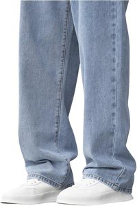 Pantalon Jean Baggy Homme Tendance Streetwear Délavé à l'Acide avec Logo Personnalisé – Vente en Gros - Product Image 3