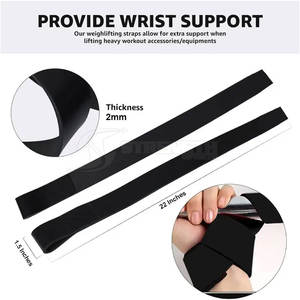 Correas de levantamiento de cuero duraderas para entrenamiento de fuerza y desarrollo muscular - Product Image 5