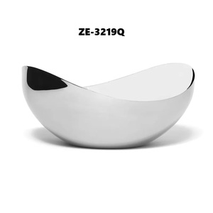 Luxury Decorative Bowl with Modern Metallic Finish for Residential Interior CollectionsHigh End Metal Bowl Hotel Interior Decor - Product Image 1
