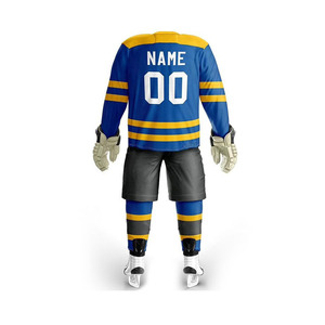 Tenue de hockey sur glace, vêtements de sport légers et respirants, tissu durable, ensemble de maillots d'équipe, uniforme professionnel pour le hockey sur glace - Product Image 6