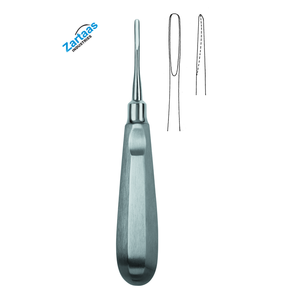 Elevador de Raíces Flohr de Acero Inoxidable de Alta Calidad, Figura 46, Ancho 3.0 mm, Fabricante y Exportador de Instrumentos Dentales - Product Image 1