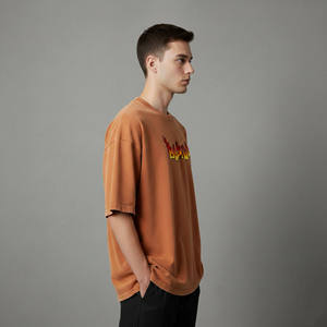 Wholesale Price Men's T-Shirts 100% Cotton High Quality Custom Embroidered & Printed <b>Logo</b> Drop Shoulder Eco-Friendly men's tees. - Product Image 6
