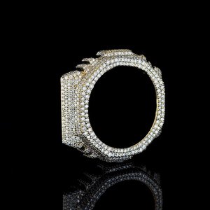 Custom Compatible <b>Watch</b> Iced <b>Case</b> Stainless Steel Clean Modern Mod Style Iced Metal <b>Case</b> Soft Luxury Fashion Finish - Product Image 1
