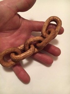 Décoration de table rustique artisanale en bois de manguier à 2 maillons de style bohème, accents décoratifs écologiques pour Pâques pour le salon - Product Image 2