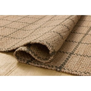 Plaid Jute Area <b>Rug</b> Rectangle Classic Style Flat Weave Non-Slip Living Room Home Decor <b>Thin</b> 0.2-0.4 in - Product Image 6