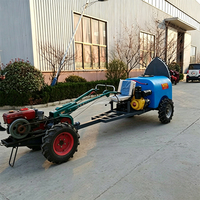 Tracteur à conducteur marchant 8-32 CV avec remorque entraînée par prise de force (PTO) pour le transport, 2 roues motrices, pour usage agricole