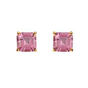 ต่างหูมอร์แกไนต์สีชมพูจากมาดากัสการ์ ทรงคุชชั่น ตัวเรือนเงินสเตอร์ลิง ประดับขอบแบบ Bezel-ของขวัญสำหรับวันครบรอบและงานปาร์ตี้ - Product Image 5