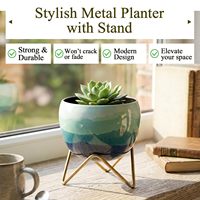 Pot Bunga Logam Modern dengan Stand untuk Kantor, Kamar Tidur, Ruang Tamu, Meja Makan, Dekorasi Estetis, Hadiah Pindah Rumah dengan Harga Terbaik