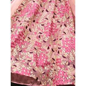 Merveilleux fil rose brodé Net Wedding Wear Lehenga Choli - Product Image 1