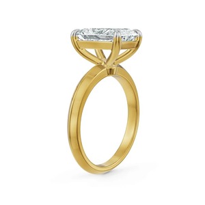 Anillo Solitario de Diamante Cultivado en Laboratorio con Corte Radiante en Oro Amarillo de 14K, 2.52CT, Joyería Fina Personalizada - Product Image 1