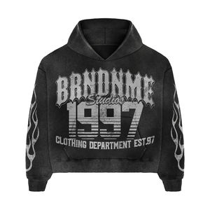 Sweats à capuche streetwear personnalisés en molleton bouclette – Vente en gros pour marques de streetwear – Direct usine - Product Image 6
