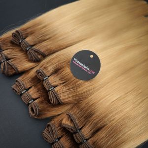 Premium Quality 100% Vietnamese Virgin Human Hair Full Cuticle Machine Double Weft Hair Extensions 100g <b>Bundle</b> for All Colors - Product Image 2