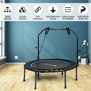 Il rimbalzista Fitness pieghevole da 40 pollici con fasce per esercizi a casa regolabili include fasce di resistenza - Product Image 4