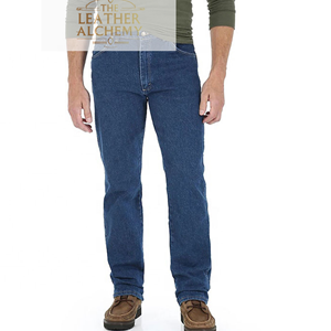 Jeans en denim coupe droite pour homme, qualité supérieure, tissu en coton confortable, mode urbaine, vêtements décontractés, pantalons - Product Image 6