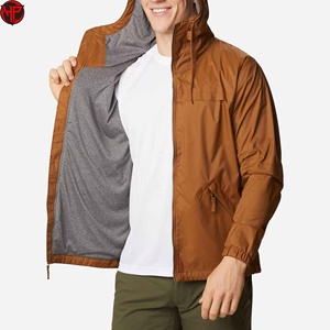 Super Quality Custom Logo Casual Outdoor Nylon Windbreaker <b>Jacket</b> 100% Polyester <b>Pullover</b> Lightweight Windproof <b>Jacket</b> - Product Image 4