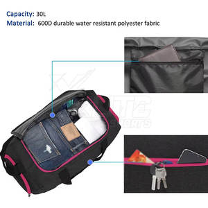 Sac de sport grande capacité en nylon durable, écologique et léger, avec poignées renforcées et conception pratique pour la gym - Product Image 4