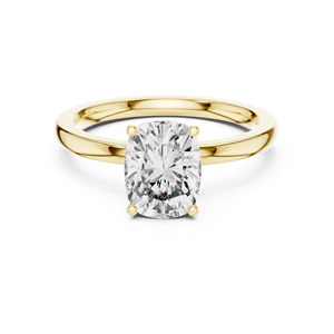Anillo de Compromiso de Oro Amarillo de 14K con Diamante Cultivado en Laboratorio de Corte Radiante de 2.07 Ct para Mujer |   Diamante Cultivado Nuevo con Certificación IGI - Product Image 1