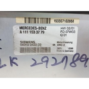 ECU และโมดูลคอมพิวเตอร์มือสอง SLK รุ่น A1111533779 สภาพดีเยี่ยมจากเยอรมนี - Product Image 2