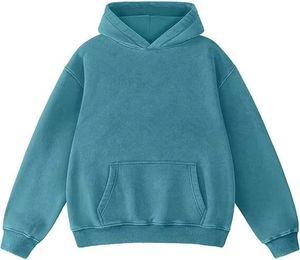 Sudadera con capucha para hombre, 450 g/m², de felpa francesa, con efecto desgastado por el sol y lavado a la piedra, corte holgado, estilo streetwear, personalizada, morada - Product Image 5