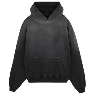 Sudadera con Capucha Oversize Personalizada con Lavado Ácido, 100% Algodón, Tejido de Felpa Transpirable de Secado Rápido, Estilo Urbano de Moda, Venta al por Mayor OEM - Product Image 2