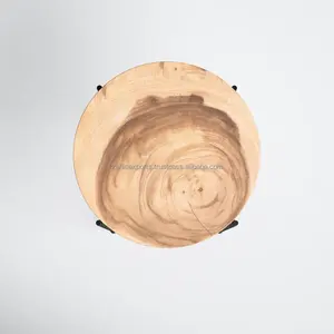 Mesa de Centro Convertible de Acero Inoxidable de Lujo, Forma Redonda, Moderna, para Sala de Estar, Exportada por Zahid Exports India, Gran Mayorista - Product Image 3