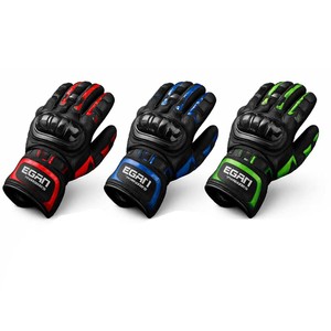 Gants de moto en cuir PU avec logo personnalisé, pour course moto, cyclisme, doigts entiers, fermeture à cordon, extensibles, respirants, durables, OEM - Product Image 6