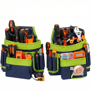 Heavy duty tool belts with suspenders carpenter tool belts <b>harness</b> padded shoulder straps tool vest belts for sale in low price - Product Image 5