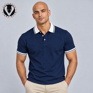 Chemises polo pour hommes de haute qualité, matière douce au toucher, col classique, pour un style business décontracté et quotidien. - Product Image 1