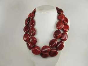 Collier ras du cou en résine perlée fait main, rose, écologique, pour la Saint-Valentin et Noël, bijou fantaisie tendance et élégant - Product Image 5